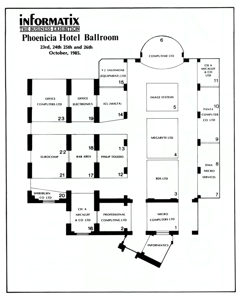 Informix Exhibition Layout 1985