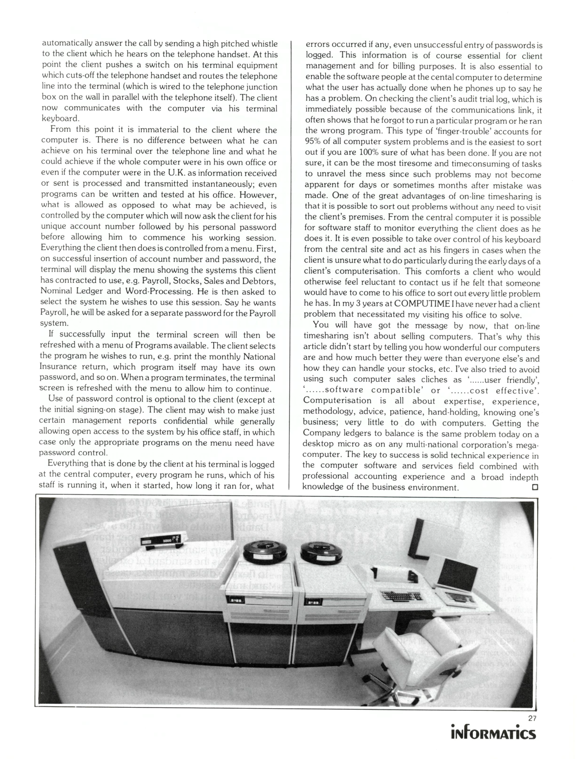 Computime On-line Timesharing review Pg2