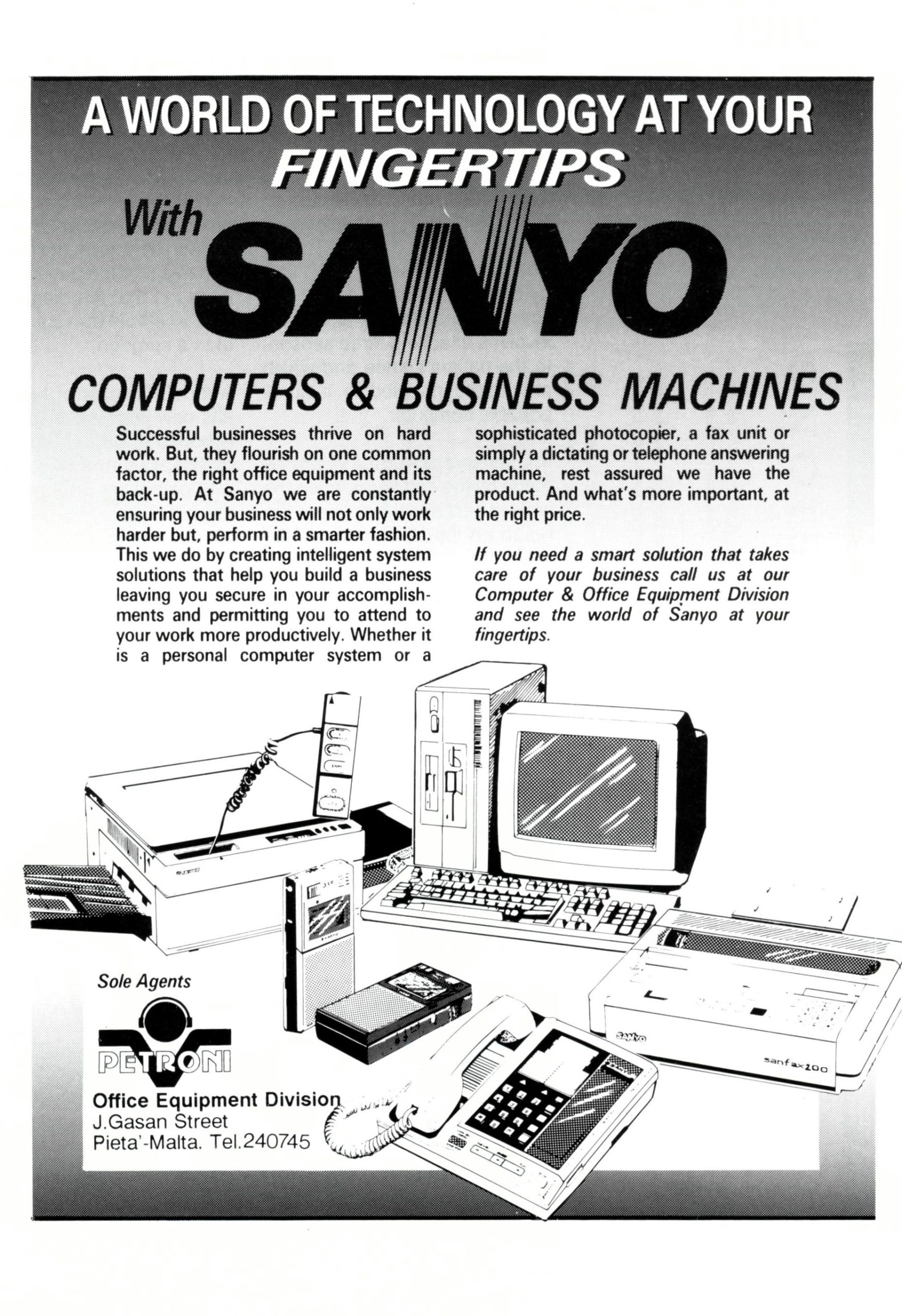 Sanyo Advert for the MBC-16 Plus Model